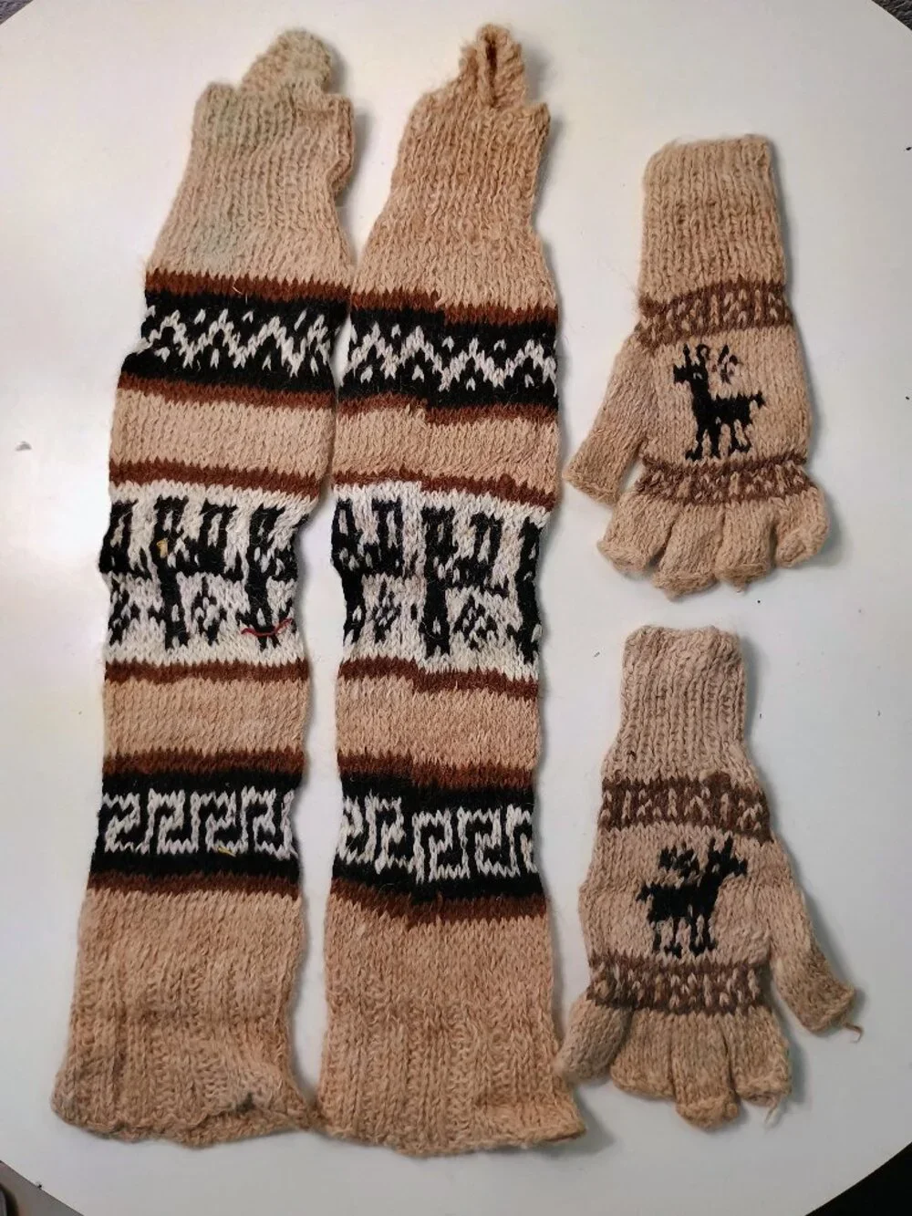 Cusco Handcrafted Set Handwoven Warmers with Andean Patterns